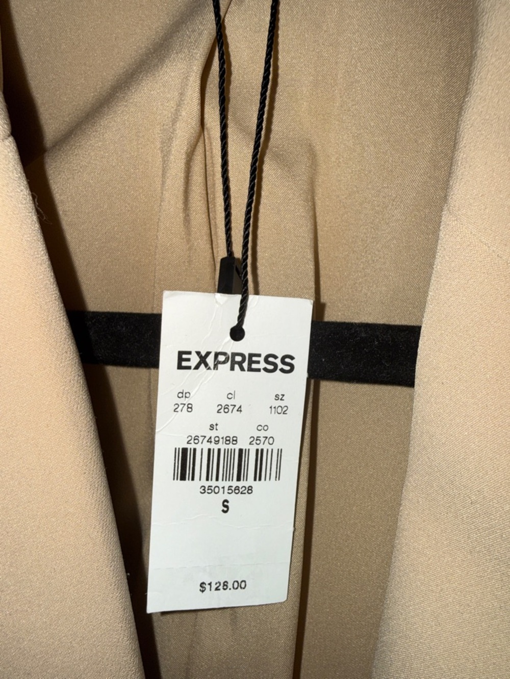 Express Beige Single-Button Blazer - Picture 5 of 5